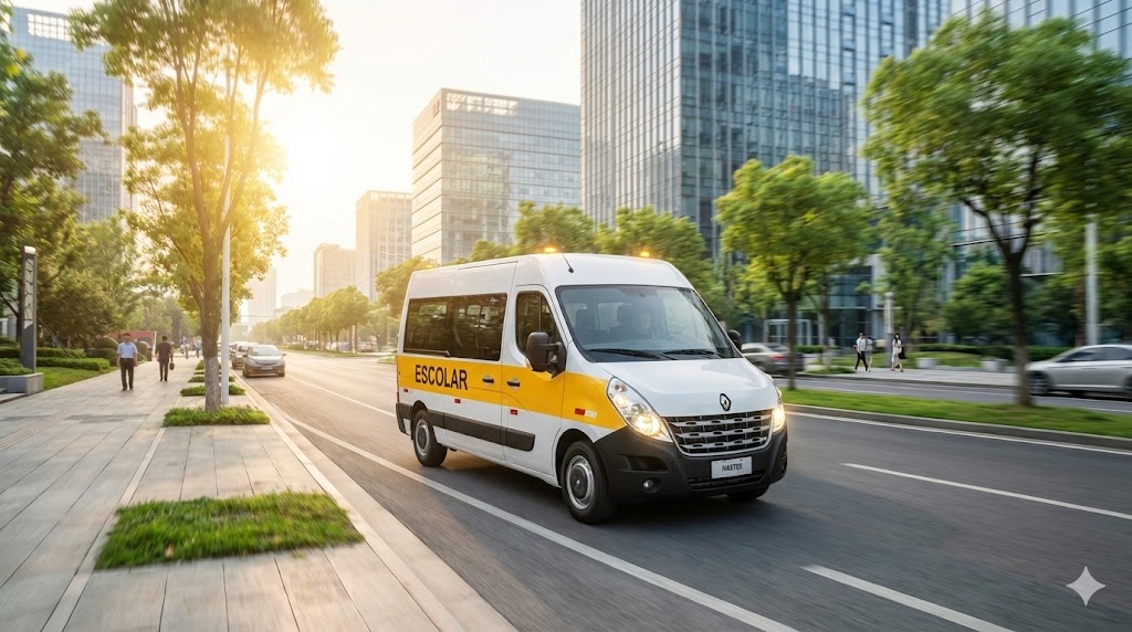 Van escolar da RVS Transporte em São Paulo - Transporte seguro e confiável para alunos